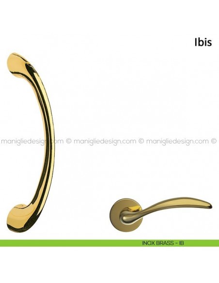 Maniglione per porta Modulo L Frascio inox brass