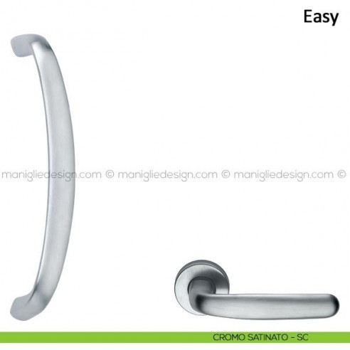 Maniglione per porta Easy Frascio cromo satinato
