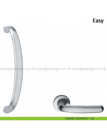 Maniglione per porta Easy Frascio cromo satinato