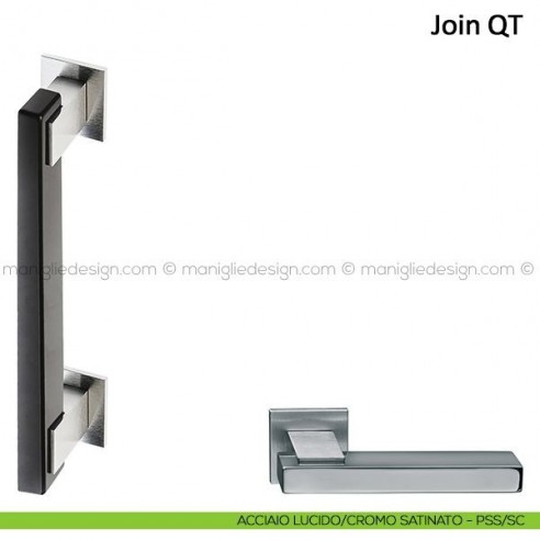 Maniglione Join Frascio acciaio lucido/cromo satinato