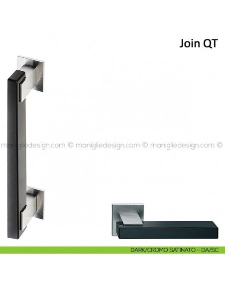Maniglione Join Frascio dark/cromo satinato