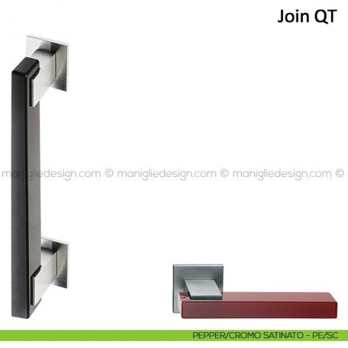 Maniglione Join Frascio pepper/cromo satinato