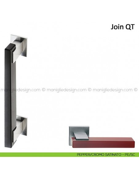 Maniglione Join Frascio pepper/cromo satinato
