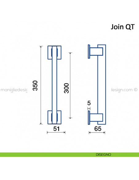 Maniglione Join Frascio disegno