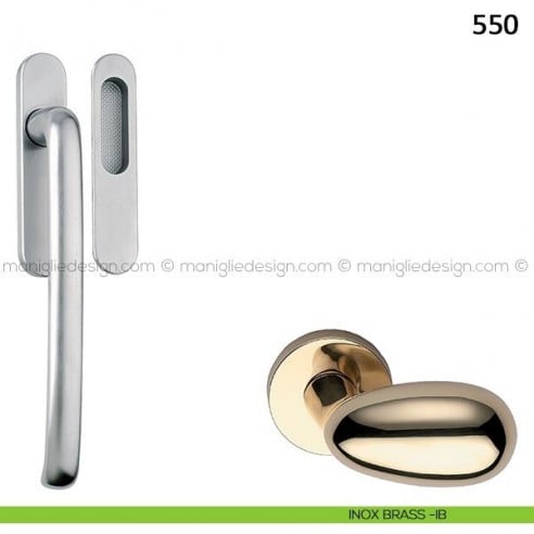 Maniglione per alzante scorrevole 550 Frascio inox brass