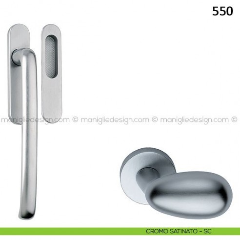 Maniglione per alzante scorrevole 550 Frascio cromo satinato