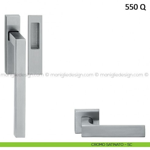Maniglione per alzante scorrevole 550 Q Frascio cromo satinato