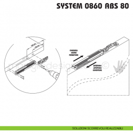 Rallentatore per porta scorrevole Koblenz System ABS 80 2
