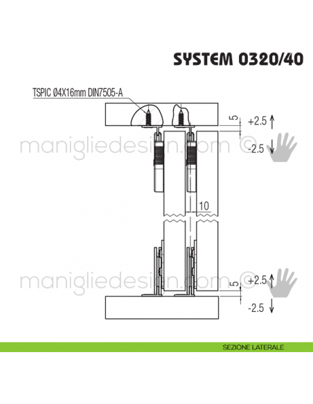 Sezione laterale Koblenz System 0320/10