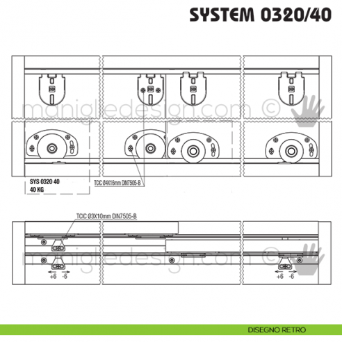 Disegno retro Koblenz System 0320/10