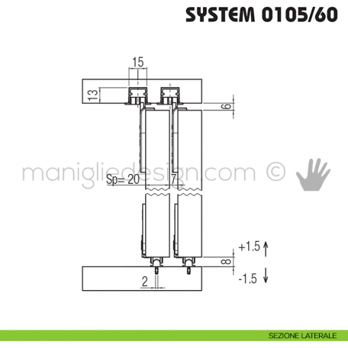 Sezione laterale Koblenz System 0105/60