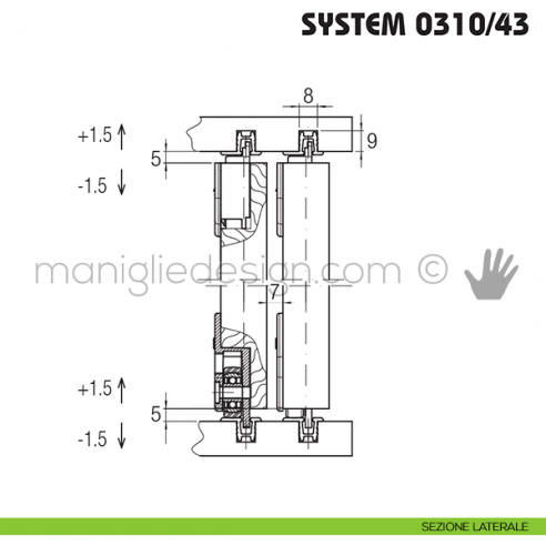 Sezione laterale Koblenz System 0310/43