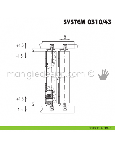 Sezione laterale Koblenz System 0310/43