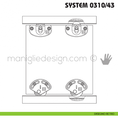 Disegno retro Koblenz System 0310/43