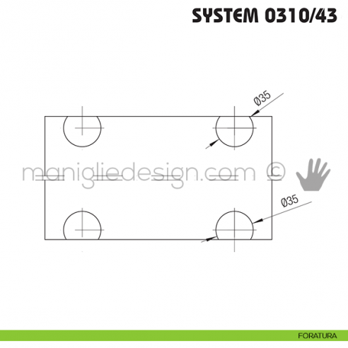 Diametro foratura Koblenz System 0310/43