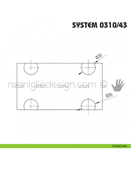 Diametro foratura Koblenz System 0310/43