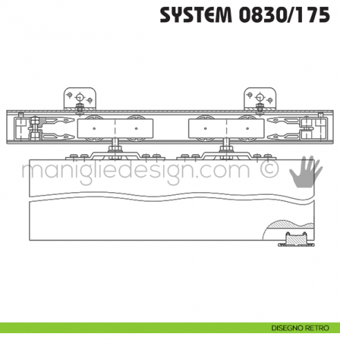 Disegno retro Koblenz System 0830/175