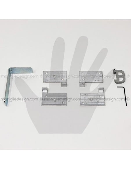 Sistema di aggancio per ante scorrevoli parallele Koblenz System 2000