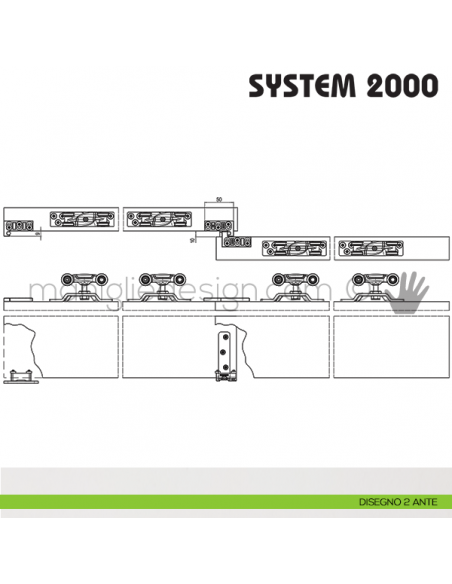 Disegno 2 ante Koblenz System 2000