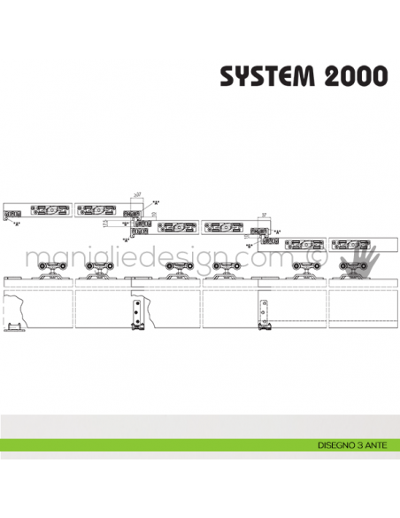 Disegno 3 ante Koblenz System 2000