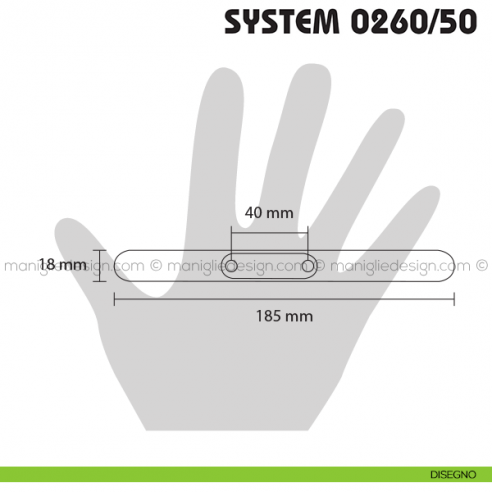 Meccanismo d'apertura per System 0260/50 Koblenz disegno