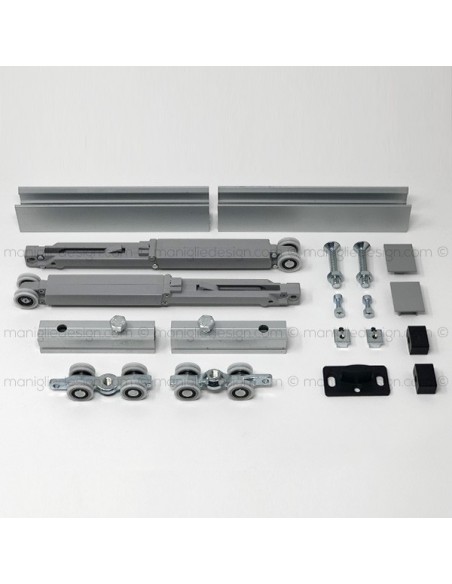 Kit per porta scorrevole 100 kg Sisco Sistem Serie 100 Silent a filo