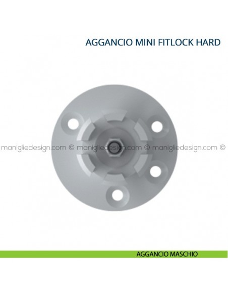 Sistema di fissaggio Mini Fitlock hard tenuta 11kg aggancio maschio