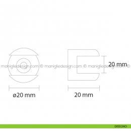 Reggimensola per vetro in ottone naturale modello 340 2