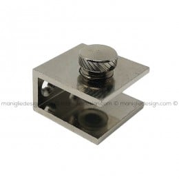 Reggimensola a morsetto per vetro nichel lucido modello 539