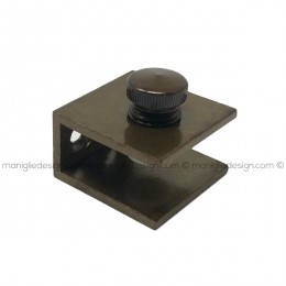 Reggimensola a morsetto per vetro bronzo naturale modello 539