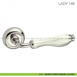 Maniglia con porcellana per porta Lady Fimet Handles 2