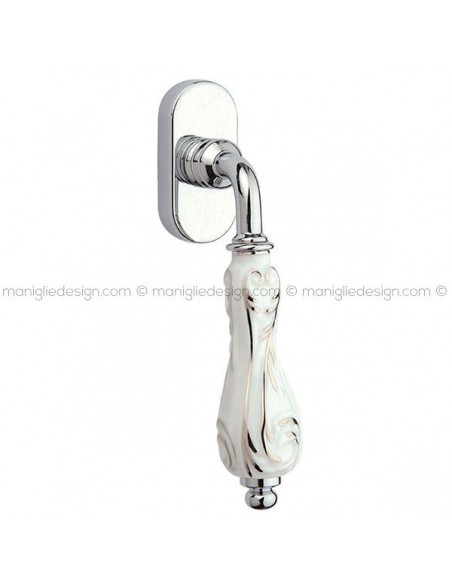 Maniglia con porcellana per finestra martellina DK Flora Fimet Handles