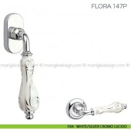 Maniglia con porcellana per finestra martellina DK Flora Fimet Handles 2