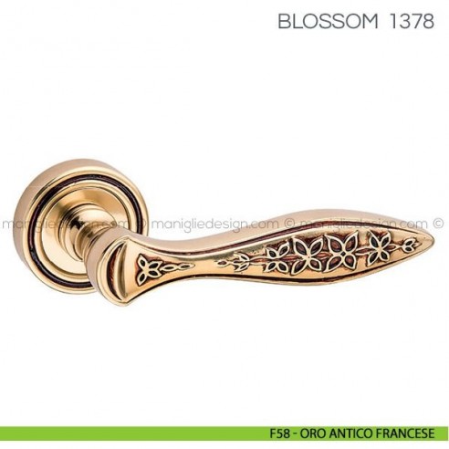 Maniglia per porta Blossom Fimet Handles F58 - Oro Antico Francese