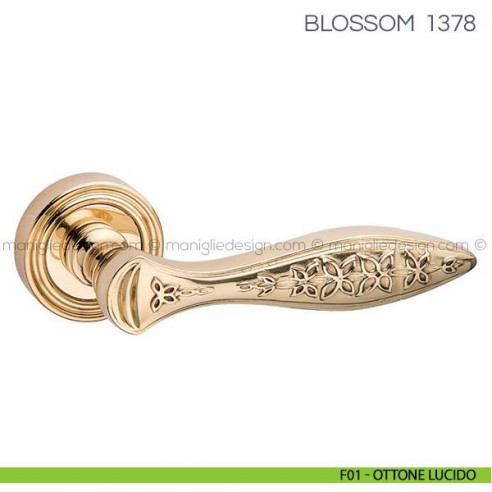 Maniglia per porta Blossom Fimet Handles F01 - Ottone Lucido