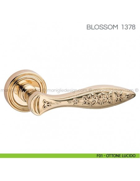 Maniglia per porta Blossom Fimet Handles F01 - Ottone Lucido