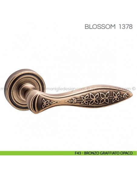 Maniglia per porta Blossom Fimet Handles F43 - Bronzo Graffiato Opaco