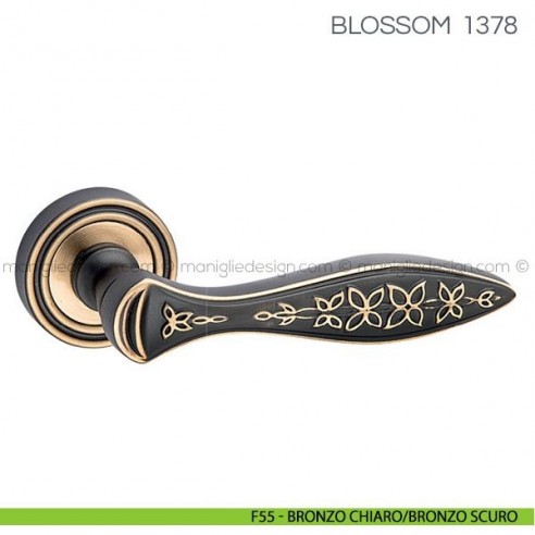 Maniglia per porta Blossom Fimet Handles F55 - Bronzo Chiaro/Bronzo Scuro
