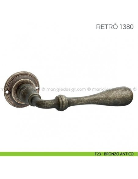 Maniglia per porta Retrò Fimet Handles F23 - Bronzo Antico