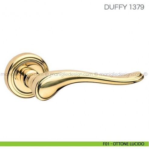 Maniglia per porta Duffy Fimet Handles F01 - Ottone Lucido