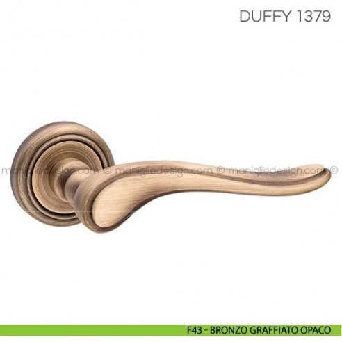 Maniglia per porta Duffy Fimet Handles F43 - Bronzo Graffiato Opaco