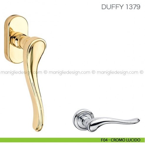Maniglia per finestra martellina DK Duffy Fimet Handles F04 - Cromo Lucido