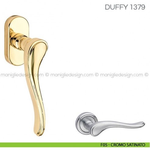 Maniglia per finestra martellina DK Duffy Fimet Handles F05 - Cromo Satinato