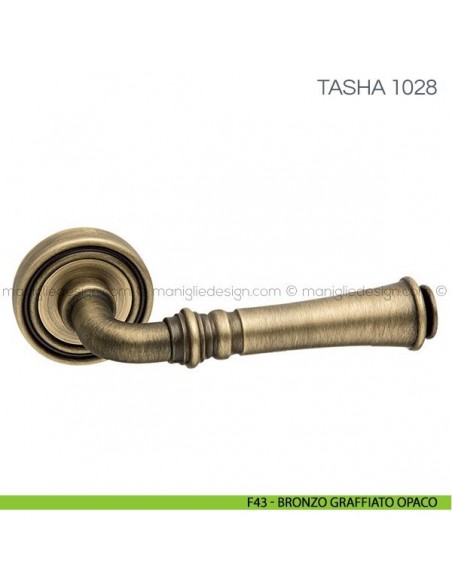 Maniglia per porta Tasha Fimet Handles F43 - Bronzo Graffiato Opaco