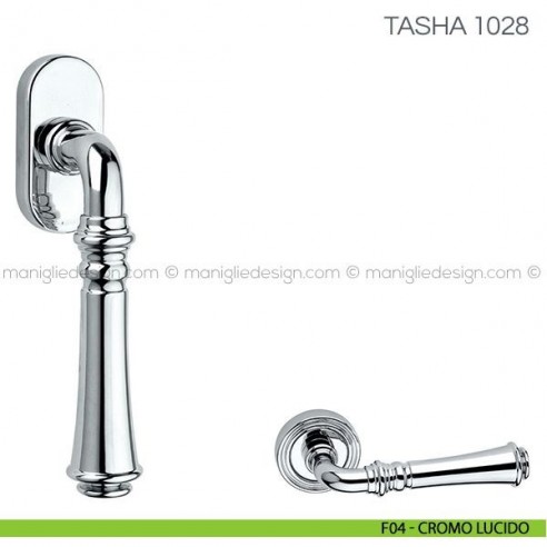 Maniglia per finestra martellina DK Tasha Fimet Handles F04 - Cromo Lucido