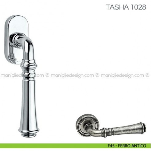 Maniglia per finestra martellina DK Tasha Fimet Handles F45 - Ferro Antico