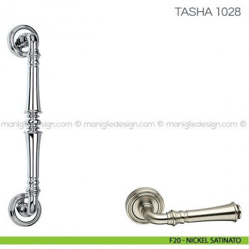 Maniglione per porta Tasha Fimet Handles F20 - Nickel Satinato
