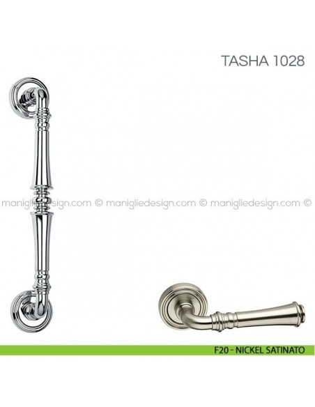Maniglione per porta Tasha Fimet Handles F20 - Nickel Satinato