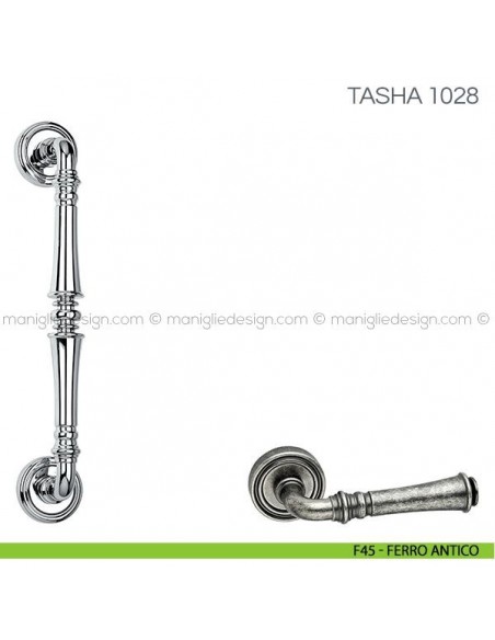 Maniglione per porta Tasha Fimet Handles F45 - Ferro Antico