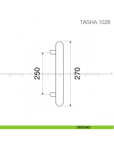 Maniglione per porta Tasha Fimet Handles disegno